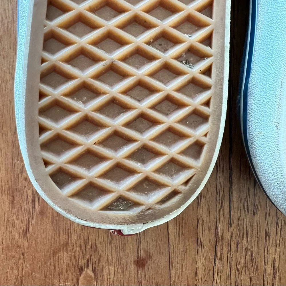 Vans Sky Blue Lace-Up Sneakers 8.5 41 - Picture 7 of 12